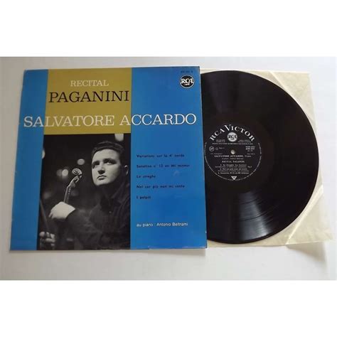 Paganini Recital By Paganini Salvatore Accardo Antonio Beltrami Lp