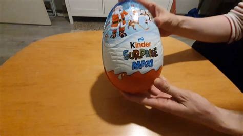 Kinder Surprise Maxi Giant Egg Unboxing Youtube