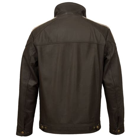Lewis Mens Brown Leather Biker Jacket Hidepark Leather
