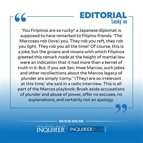 ‘lucky’ Us Inquirer Opinion