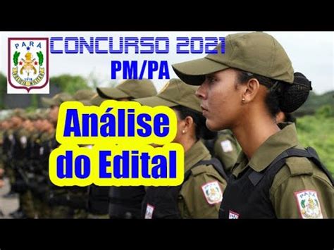 Analise Edital PM PA PANORAMA INICIAL YouTube