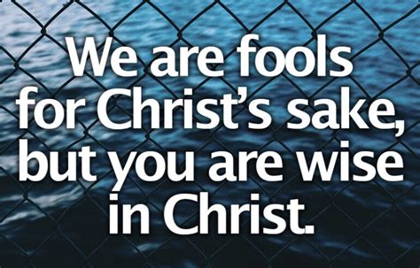 Pastoral Meanderings Fools For Christ
