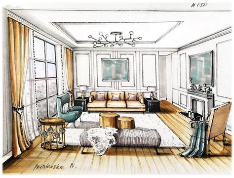 Interior Design Sketches Có Hình ảnh Kiến Trúc Thiết Kế Nhà