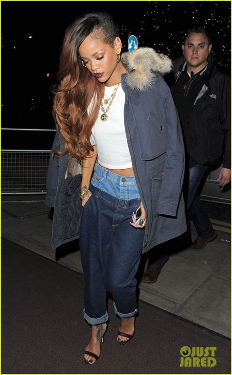 rihanna double jeans look at river island after party photo 2825114 rihanna will smith