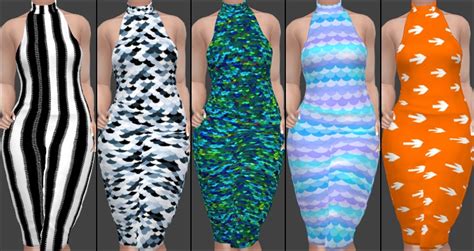 Annetts Sims 4 Welt Nitropanic Dresses Recolors