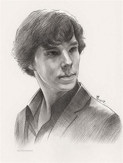 Portrait Sketches Portrait Drawing Portrait Art Sherlock Holmes