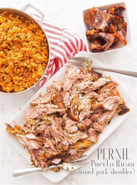 What's on the holiday menu? Pernil (Puerto Rican Roast Pork Shoulder with Crackling ...