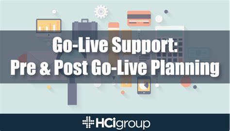 Go Live Support Pre And Post Go Live Planning