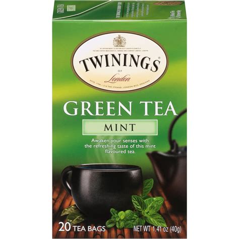 Twinings Mint Green Tea 20 Count Box Shopatdean