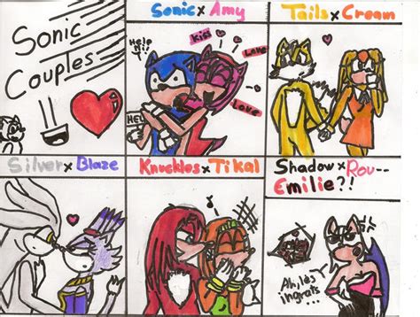 Sonic Couples By Emily011 On Deviantart