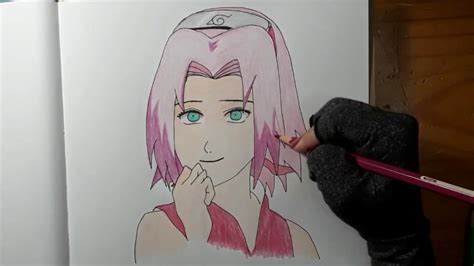 How To Draw Sakura Step By Step Youtube
