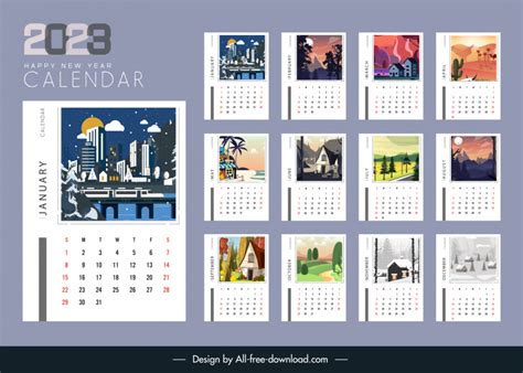 Coreldraw Calendar 2023 Cdr Vectors Free Download Graphic Art Designs
