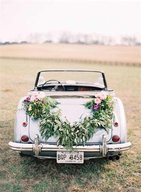 ️ 30 Ways To Decorate Your Wedding Getaway Car Hi Miss Puff
