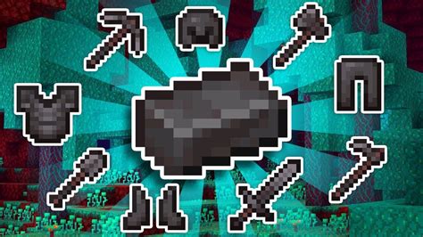 You'll be looking for the 'ancient debris' block. How to use netherite ingots and how to make!!! - YouTube