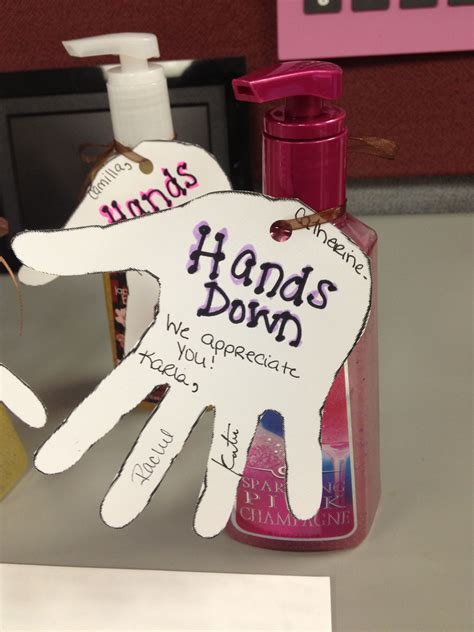 Employee Recognition Associate Recognition Hands Down We Appreciate You Attached To Hand