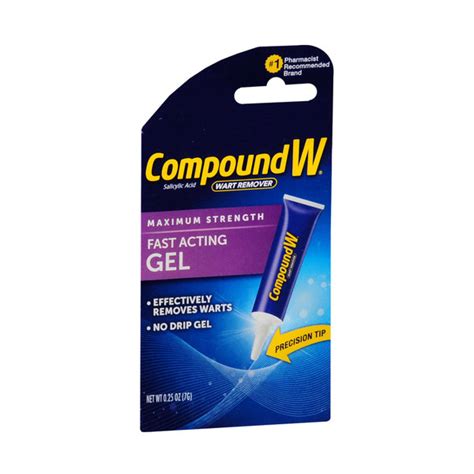 buy compound w maximum strength fast acting wart removal gel 25oz