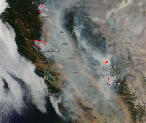 Californias Mendocino Complex Of Fires Now Largest In States History