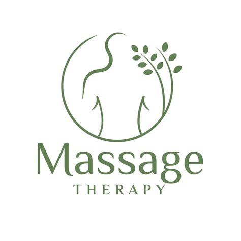 Illustration Vectorielle De Logo De Thérapie De Massage Femmesymbole De Massage Vecteur Premium