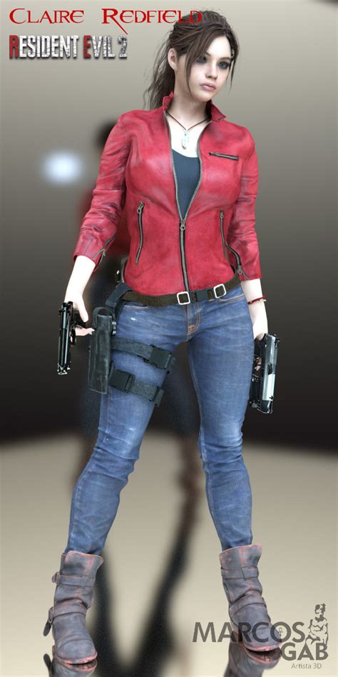 Re2r Claire Redfield For Genesis 8 Female 3d Model Animated Rigged Cgtrader