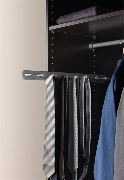 Another ikea hack for you guys! KOMPLEMENT Pull-out multi-use hanger, dark gray, 22 7/8 ...