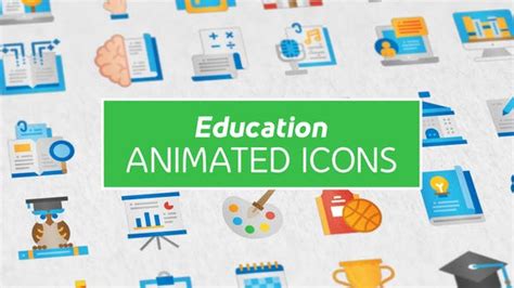 Education Modern Flat Animated Icons Design Template Place