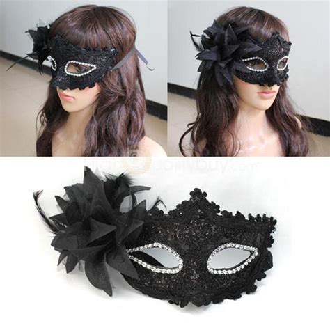 Women Venetian Sexy Black Lace Flower Half Face Eye Mask Party Dance Ball Masquerade Fancy Dress