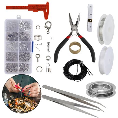 Diy Jewelry Making Kit Wire Sterling Silver Beading Repair Tools Craft