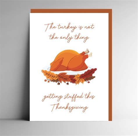 naughty thanksgiving funny greeting cards etsy