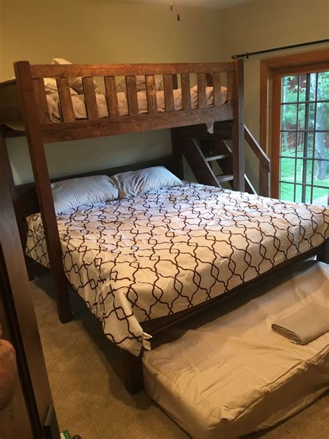 Full Over King Over Twin Trundle Bunk Beds Small Room Custom Bunk Beds Diy Bunk Bed