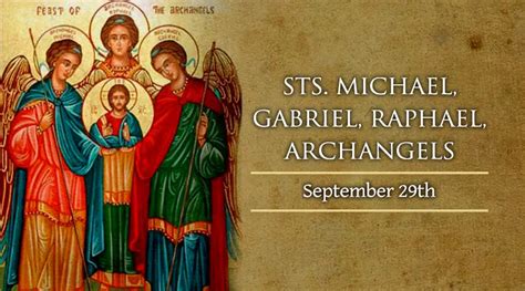 Sts Michael Gabriel Raphael Archangels