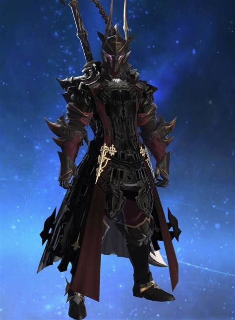 My Dark Knight Glamour Ffxiv Fantasy Armor Knight Armor Fantasy