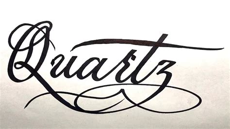 Quartz Name Signature Calligraphy Status How To Draw Cursive