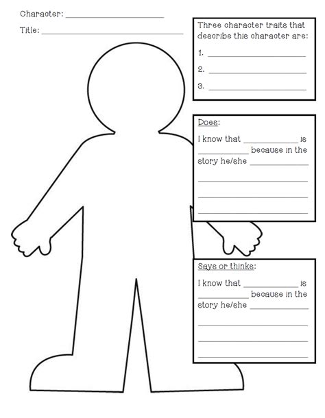 Build A Character Worksheet