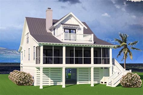 Plan 15252nc Stunning Coastal House Plan With Front And Back Porches