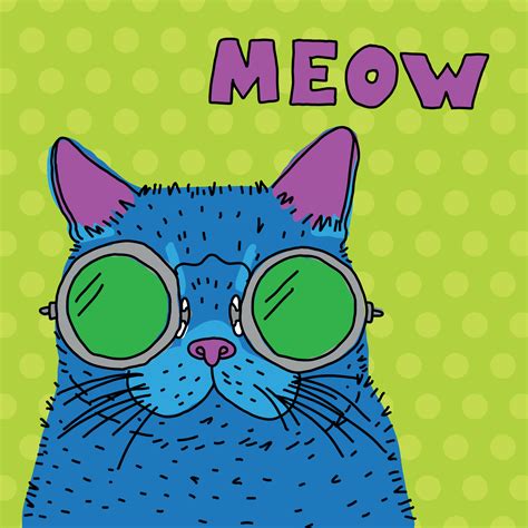 595x693 drawings of cats 25 beautiful cat drawings from top artists around. Colorful Pop Cat With Glasses 193474 - Download Free ...