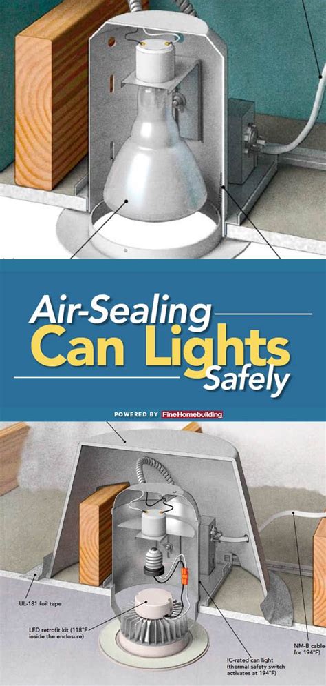 Air Sealing Can Lights Safely Can Lights Lights Building A House