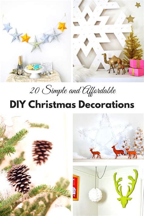 20 Simple And Affordable Diy Christmas Decorations Christmas Decor