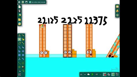 Numberblocks Band Eighths 0125 To 100 Part 15 Youtube