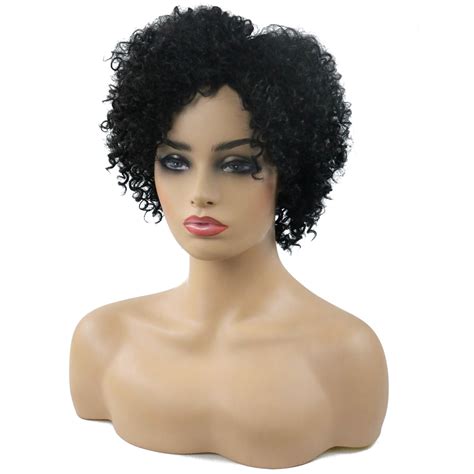 Ericdress Medium Kinky Curly Synthetic Hair African American Wig Ericdress Com