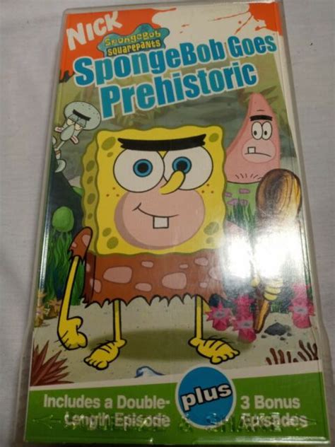Spongebob Squarepants Spongebob Goes Prehistoric Vhs 2004 For Sale