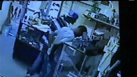 store clerk robbed stunned twice