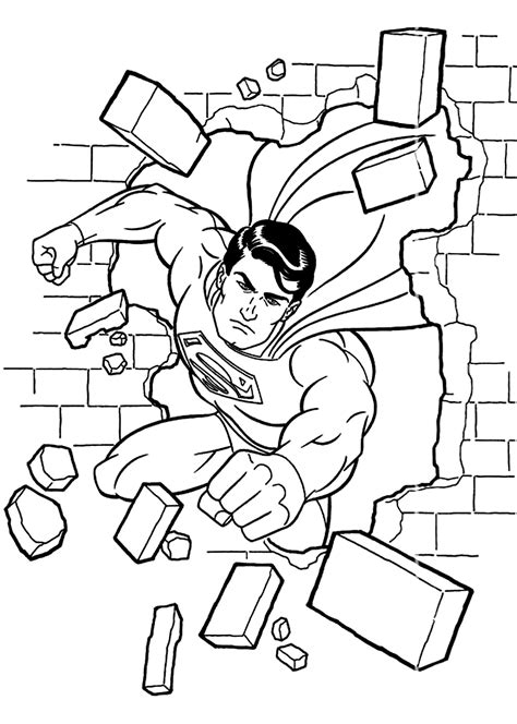 Superman Coloring Pages Free Large Images Adult Colouring Pages