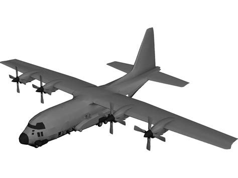 Lockheed Ac 130 Hercules 3d Model 3dcadbrowser