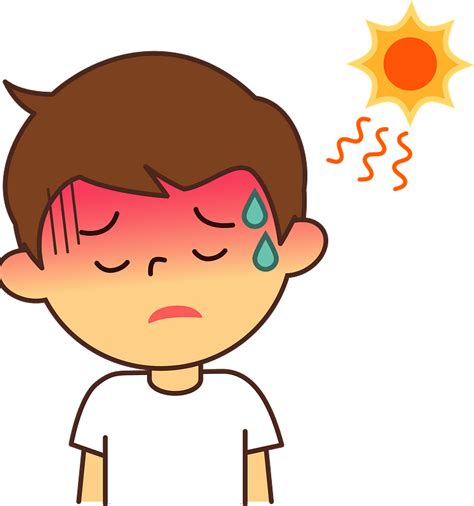 Boy Is Hot And Sweaty In The Sun Clipart Free Download Transparent