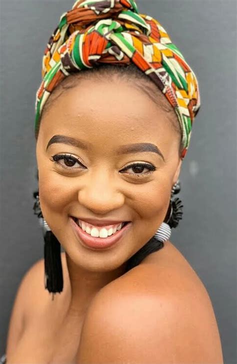 Clipkulture Nelisa Mchunu Looking Cute In Her African Print Doek