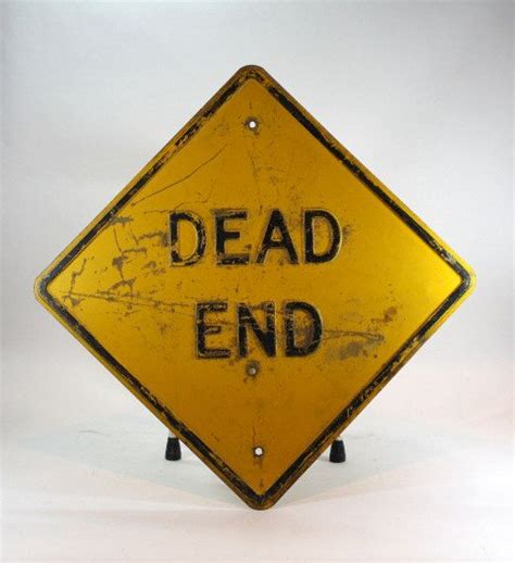 Reserved For David Vintage Street Sign Vintage Dead End Sign Etsy