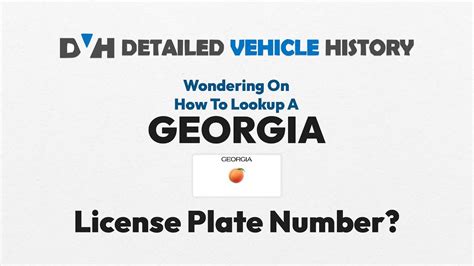 How To Lookup Georgia License Plate Number Ga License Plate Search