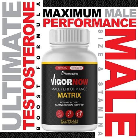 Vigornow Testosterone Booster For Men Male Enhancement Stamina Libido 60 Caps Ebay