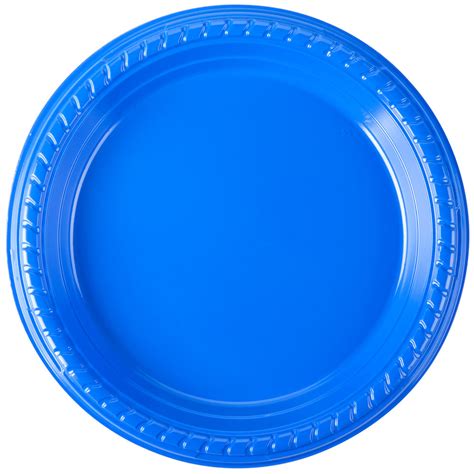 Dart Solo Ps75b 0099 7 Blue Plastic Plate 500case