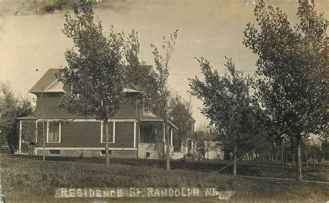 Cedar County C 1910 Randolph Nebraska Residence Rppc Real Photo